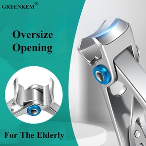 2 Màu Sắc Thép Không Gỉ Móng Tay Cắt Chất Lượng Cao Chuyên Nghiệp Móng Tay Mẹo Cắt Salon Nhà Đen Bạc Nail Clipper - Product Image 3