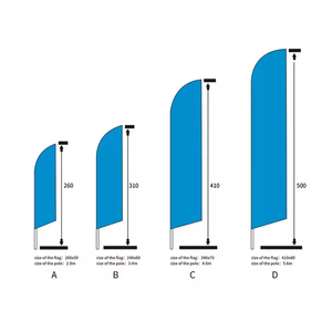 Bannière publicitaire flexible personnalisée pour stand de promotion en plein air, décoration de stand de <span class=keywords><strong>plage</strong></span>, bannière publicitaire, bannière à plumes - Product Image 3