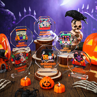 Plaques de récompense en acrylique pour Halloween, plusieurs designs, impression UV personnalisée, prix amusant pour les gagnants des concours de fête d'Halloween