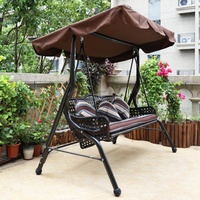 Prix usine 2 personne métal cadre PE rotin suspendu chaise patio balançoires avec auvent étanche pour balcon de jardin extérieur