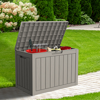 Mars Villa SWOT001G Boîte de rangement extérieure pour jouets et terrasse, en résine, étanche, résistante aux intempéries, durable, portable, emballée en carton, 45 gallons, 10 kg