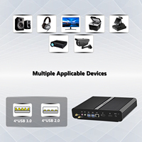 PC Mini Tanpa Kipas Generasi ke-10 i7 AS 32GB DDR4 512GB NVMe SSD 4K HD DP Desktop Bisnis 32GB DDR4+512GB NVMe SSD