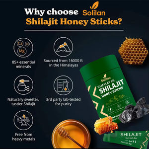 Gomitas de Shilajit del Himalaya Veganas HALAL de Marca Privada OEM de Fábrica, 30 Unidades, Miel Orgánica y Azafrán, Aumentan la Energía y la Fuerza para Adultos - Product Image 4