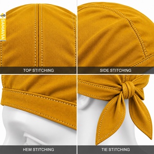 Gorro Quirúrgico SAMAVIA de Nailon Color Mostaza con Lazos Ajustables, Gorro Médico Informal para Uniformes de Salud y Accesorios - Product Image 5