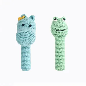 Não DIY artesanato personalizado crianças sino brinquedo de pelúcia boneca de crochê produto acabado feito kit de crochê com fio