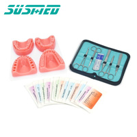 Modèle d'entraînement à la suture dentaire jetable avec kits, modèle anatomique en silicone PVC pour l'enseignement médical et scolaire