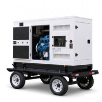 Grupo Electrógeno Diésel Silencioso Móvil Yuchai de 30kw 40kw 50kva 75kva con Alternador y Caja Controladora ATS para Energía de Reserva en Fábricas