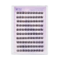 Menglinfei Faux cils synthétiques sans colle, naturels et réalistes, style Groupe de Filles, en fourrure de vison 5D, à tige large et effet queue de poisson