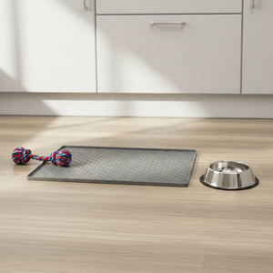 Alfombrillas de silicona lavables antideslizantes y a prueba de viento para entrenamiento y viajes de mascotas, de 40cm y 60cm, con patrón TRUE Print, para alimentación de perros. - Product Image 3