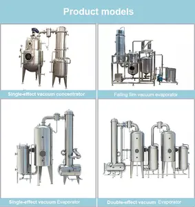 Ruiyuan Verdamper Voor Sap/Puree/Pasta Voedselconcentrator Machines Vacuüm Verdamper Concentrator