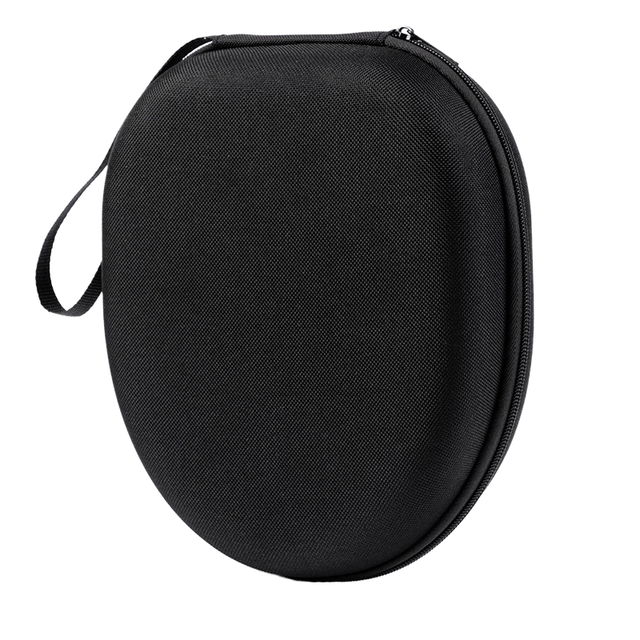 Wholesale No Logo Round Shape Shockproof Multi-Functional Wireless Headphone Earbud Storage Pouch Headphone Bag Hard EVA Case