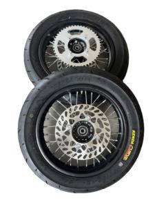 Ensemble <span class=keywords><strong>de</strong></span> pneus et <span class=keywords><strong>de</strong></span> jantes en fer <span class=keywords><strong>de</strong></span> 12 pouces, état neuf, moto tout-terrain électrique, pneus 90/90-12, carcasses <span class=keywords><strong>de</strong></span> pneus Ken*a Wheel - Product Image 6