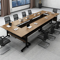 Table de conférence moderne de 47 à 71 pouces de large (4 à 6 pieds) pour 4 personnes avec structure en acier, adaptée aux immeubles de bureaux