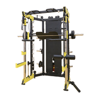 Máquina Multifuncional de Ejercicio Corporal con Cable, Multigimnasio Comercial, Equipo de Sentadillas, Máquina Smith para Entrenamiento