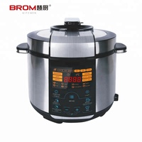 Autocuiseur Électrique Multifonction Portable National avec Cuve Intérieure en Aluminium et Cuve Extérieure en Acier Inoxydable, pour Cuisson à la Vapeur et au Micro-ondes