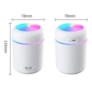 Humidificateur d'air électrique portable de 300 ml, diffuseur d'huiles essentielles, <span class=keywords><strong>vaporisateur</strong></span> à brume fraîche USB avec lumière nocturne colorée pour la maison et la voiture - Product Image 4