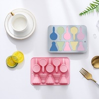 Moule en silicone à 10 cavités sur le thème du badminton, de qualité alimentaire, réutilisable, mignon, pour chocolat, bonbons et glaçons DIY