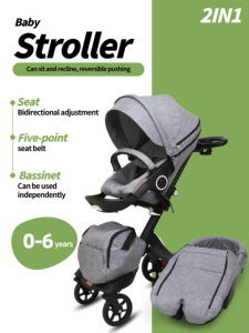 <span class=keywords><strong>Passeggino</strong></span> 2 in 1 con Seduta Reversibile, Portatile, Comodo, Carrozzina per Neonati e Bambini - Product Image 3