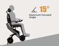 Robot mobile tout-terrain sur chenilles, fauteuil roulant électrique pour escalades, siège motorisé X12, capacité de levage 136 kg