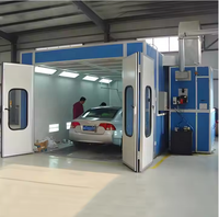 Cabine de pulvérisation de luxe Salle de peinture pour voiture Chauffage électrique/diesel Cabine de peinture pour voiture Cabine de pulvérisation et de cuisson pour carrosserie