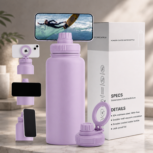 OEM 32oz Stainless Steel Wide Mouth Vacuum Flask 1000ml Magnetic Lid Camping Gym Sport <b>Double</b> <b>Wall</b> Reusable Ceramic Inner - Product Image 1