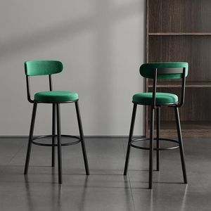 <span class=keywords><strong>Tabouret</strong></span> de <span class=keywords><strong>bar</strong></span> en fer de style <span class=keywords><strong>scandinave</strong></span> moderne et minimaliste pour usage domestique, luxe haut de gamme, style crème, pour salle à manger et café - Product Image 2