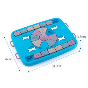 Yaobang Blue Style Hot Sale Eco-Friendly Plastic <strong>Dog</strong> Puzzle Feeding <strong>Toy</strong> Interactive IQ Training <strong>Food</strong> <strong>Dispenser</strong> Treat <strong>Toy</strong> - Product Image 6