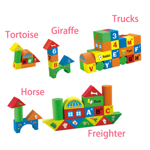 Mật độ cao an toàn mềm lắp ráp <span class=keywords><strong>EVA</strong></span> bọt khối xây dựng đồ chơi sáng tạo bé trong nhà đồ chơi giáo dục đặt cho trẻ em 92 cái - Product Image 5