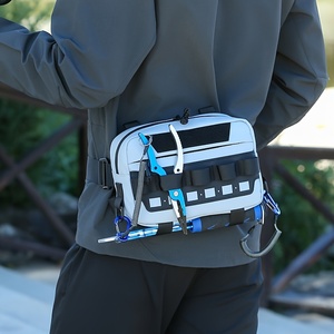 กระเป๋าอเนกประสงค์สำหรับกิจกรรมกลางแจ้ง กระเป๋าคาดเอวใส่อุปกรณ์ตกปลา สายสะพายไหล่บุนวม กระเป๋าตกปลา<span class=keywords><strong>คา</strong></span><span class=keywords><strong>ร์</strong></span>พ สำหรับผู้ชายและผู้หญิง - Product Image 4