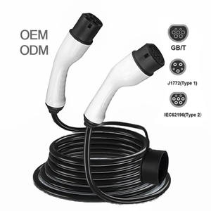 Cable de Carga para Vehículos Eléctricos Tipo 2 de 32A y 10M, Personalizado OEM, 3.5KW-22KW, Certificado CE, Nuevo, Se Acepta Logotipo Personalizado del Fabricante - Product Image 1