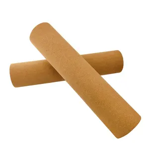 Factory Supply High Density Natural Wooden Foam Roller Fitness Muscle Massage Cork Yoga Roller