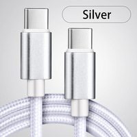 Câble de chargeur de téléphone portable compatible Android 1M 2M 3M USB 2.0 Type-C vers USB-C en nylon et PVC tressé, charge rapide 3A, synchronisation des données
