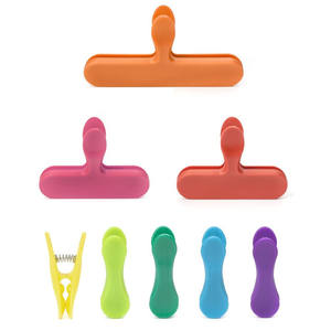 <span class=keywords><strong>Clip</strong></span> per Sacchetti Arcobaleno di Varie Dimensioni, <span class=keywords><strong>Clip</strong></span> Multicolore Riutilizzabili per Sigillare Sacchetti di Cibo, Snack, Caffè e Congelatori - Product Image 1