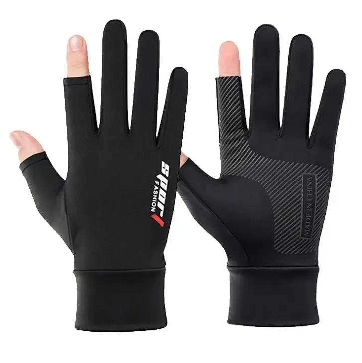 cooling Two-finger bicycle cycling gloves spring summer sun protection non-skid fishing gloves elastic touch screen gloves