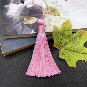 Tela de poliéster suave con flecos para colgar en festival, borlas de seda de hielo, de tejido, de 6 cm de longitud, para decoración de bolsas con faroles - Product Image 4