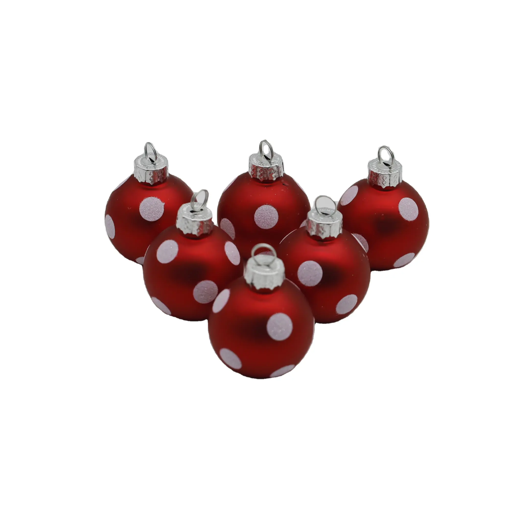 New Design Novelty Xmas Baubles 4cm Christmas glass balls home decoration