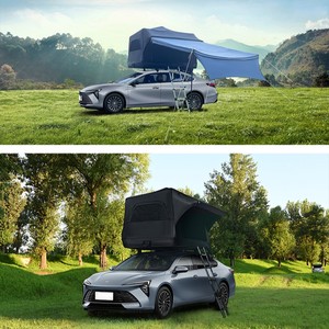 <span class=keywords><strong>Tente</strong></span> <span class=keywords><strong>de</strong></span> <span class=keywords><strong>toit</strong></span> SUV imperméable à la pluie Shell Castle Camping en plein air portable gonflable pour <span class=keywords><strong>berline</strong></span> autonome en tissu Oxford - Product Image 5