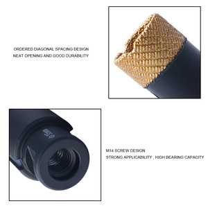 2025 matrice populaire M14 diamant scie cloche foret brasé sous vide diamant noyau Bit carreaux diamant couronnes pour carreaux de porcelaine - Product Image 3