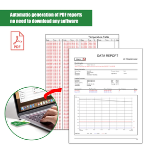 TempG05 60일 일회용 온도 기록기 18000 데이터 저장 단일 사용 데이터 로거 의약품 보관 냉동 체인 운송용 - Product Image 2