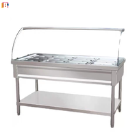 Buffet Fast Food Restaurant Severy Counter Top Bain Marie Gebrauchte Speisen wärmer