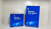 DEXIN Haute brillance 2K automobile couche transparente séchage rapide Auto vernis clair peinture jaune résistant méthode d'application pulvérisation