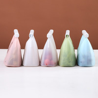 Sac de conservation alimentaire en silicone réutilisable, sans BPA, écologique, 1000 ml, anti-fuite, pour lait maternel, vente en gros