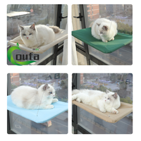 Hamac pour chats en plastique en gros pour fenêtres intérieures, hamac de fenêtre, perchoir pour chat, lit pour chat de fenêtre