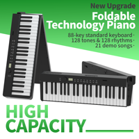 Clavier de piano numérique électrique portable avec interface MIDI à 88 touches pour cadeaux Style de piano électronique droit