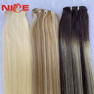 Kualitas tinggi 100% rambut Remy Rusia manusia kelas 14A baris bermanik tak terlihat kain tangan terikat - Product Image 1