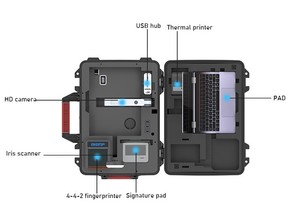 Kit per l'Inscrizione Civile, Scanner <span class=keywords><strong>di</strong></span> Impronte Digitali a Dieci Dita, Attrezzatura per l'Registratura EID, Set Biometrico per l'Inscrizione dei Votanti - Product Image 2