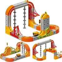 2026 Infinity Race Track Blocks Construction Vehicle Magic Cube Track Rail Toys 117PCS Magnetic Electric Train Set for Kids