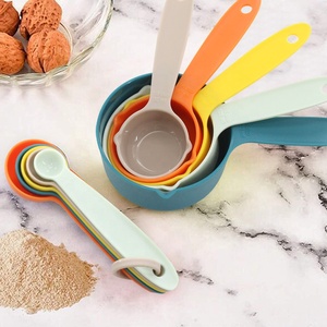 Juego de 10 <span class=keywords><strong>Tazas</strong></span> y Cucharas Medidoras de Plástico Multicolor, Ecológicas, con Escalas para Medir Líquidos y Sólidos, Venta al Por Mayor - Product Image 5
