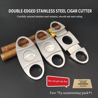 Couteau pliant coupe-cigares, coupe-cigares de table, lames en acier forgé, logo personnalisé, outil de coupe de cigares personnalisé