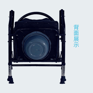 Folding Commode Chair Adjustable Backrest Hospital Chair For Elderly With <b>Foam</b> <b>Padding</b> Foldable Design - Product Image 1